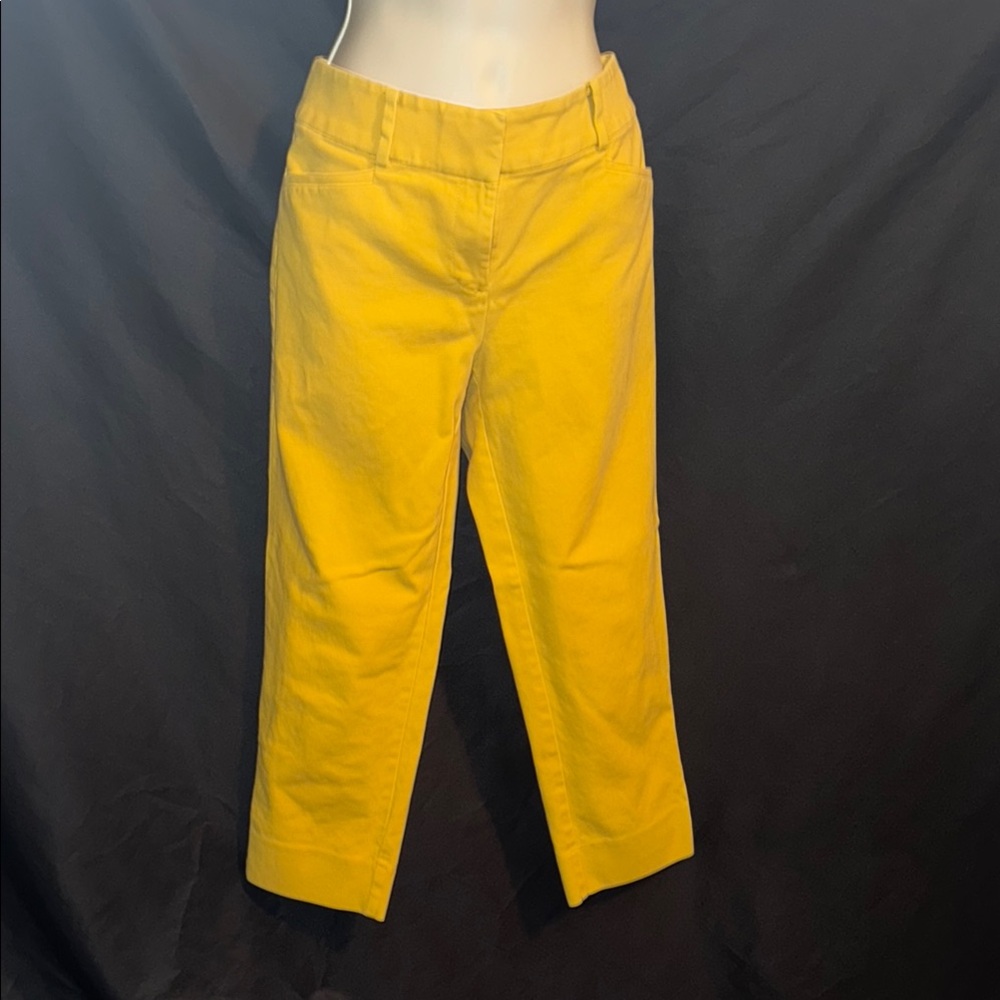 LOFT Yellow Ankle Cropped Pants 5/$50